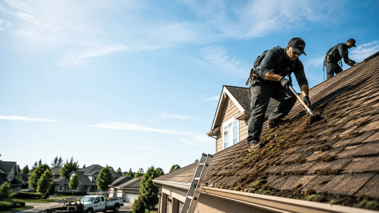 Roof Moss Removal in Fairmount, IL near me